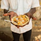Aloo Chana Chaat (Potato and Chickpea Snack)